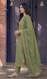 Poshkari Pistachio Chiffon Embroidered Unstitched Collection