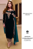 Poshkari Luxury Velvet Embroidered Collection Zinc
